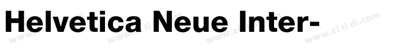 Helvetica Neue Inter字体转换